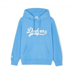 MLB Varsity Cursive Over Fit Hoodie Blue | Australia_MLB10113