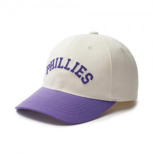 MLB Varsity Logo Cap White / Purple | Australia_MLB20283