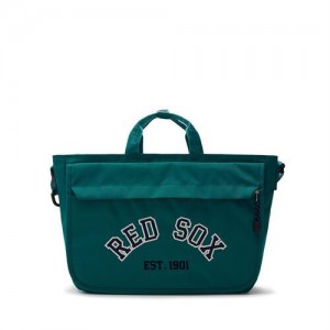 MLB Varsity Messenger Bag Accessories Green | Australia_MLB54185