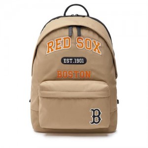 MLB Varsity Nylon Backpacks Brown | Australia_MLB55581