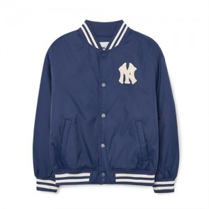 MLB Varsity Nylon Baseball Jp Outerwear Navy | Australia_MLB25897