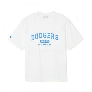 MLB Varsity Over Fit T Shirts White | Australia_MLB53184