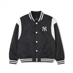 MLB Varsity Padding Jumper Outerwear Black | Australia_MLB76538