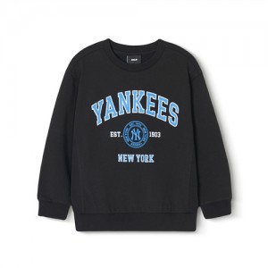 MLB Varsity Sweatshirt Tops Black | Australia_MLB81629