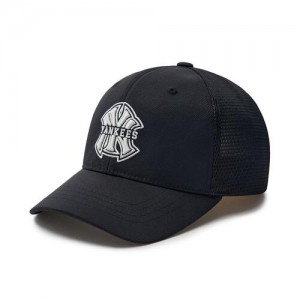 MLB Varsity Trucker Cap Black | Australia_MLB15235