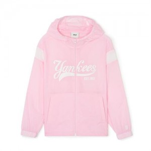 MLB Varsity Windbreaker Outerwear Pink | Australia_MLB61030