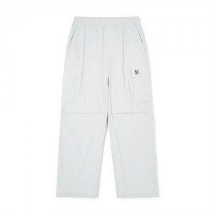 MLB Women`s Basic Gorpcore Parachute Pants Bottoms White | Australia_MLB25934