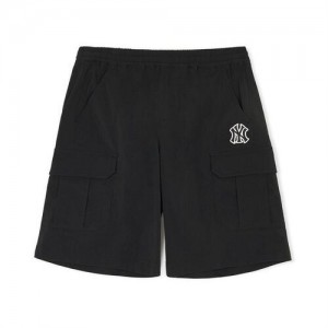 MLB Woven Cargo Shorts Bottoms Black | Australia_MLB68829