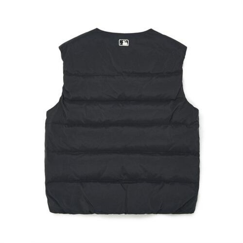 MLB Air Daily Light Weight Down Vest Outerwear Black | Australia_MLB58316