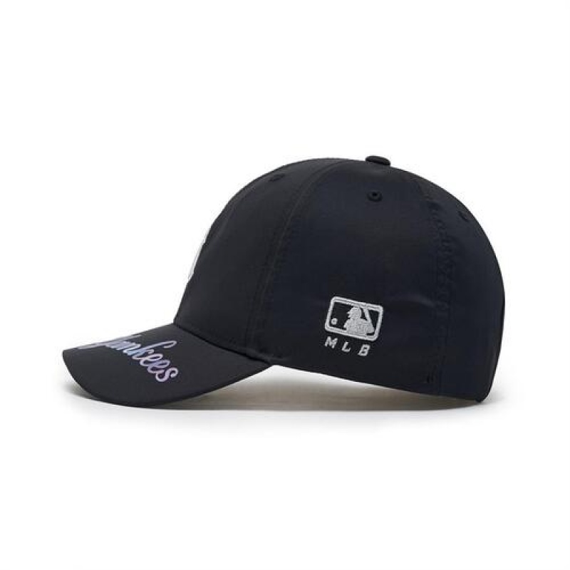 MLB Athleisure Ponytail Cap Black | Australia_MLB92876