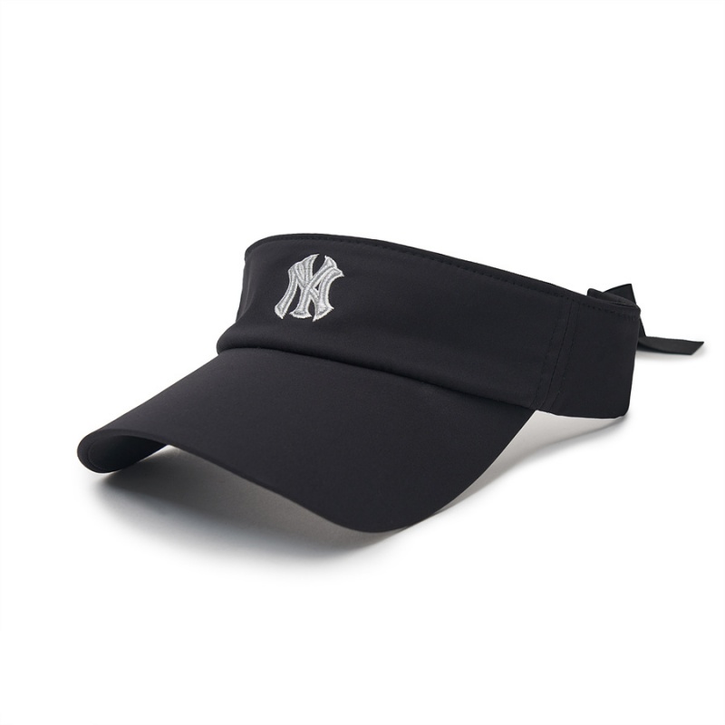 MLB Athleisure Ribbon Sunvisor Cap Black | Australia_MLB50901