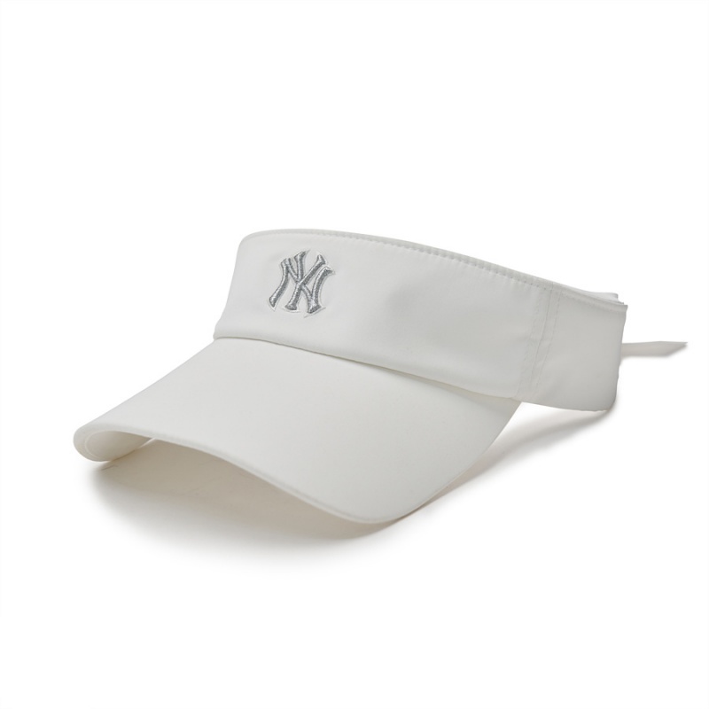 MLB Athleisure Ribbon Sunvisor Cap White | Australia_MLB96183