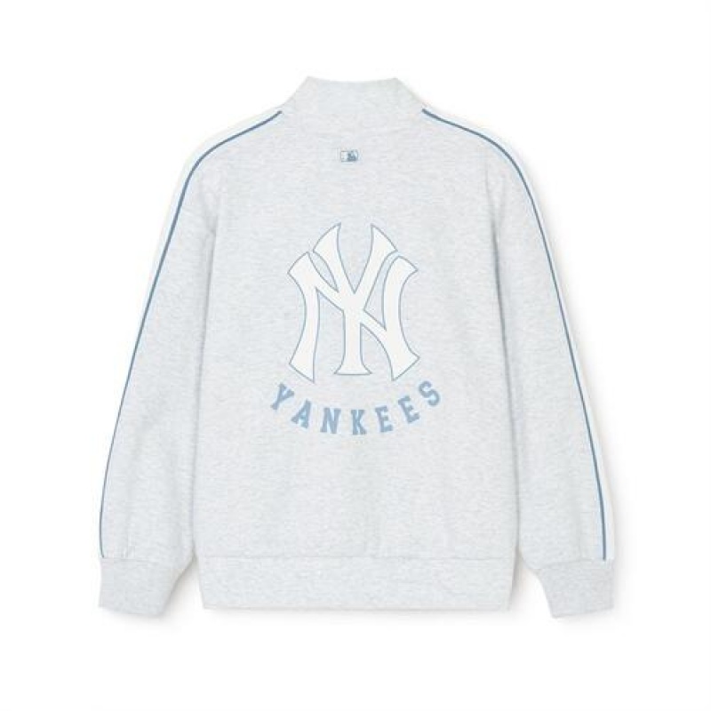 MLB Athleisure Training Zip Up Tops White | Australia_MLB60026