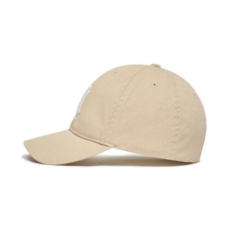 MLB Baisc Cap Beige | Australia_MLB55344