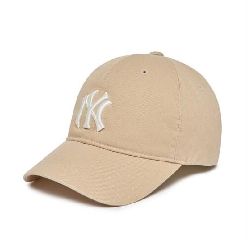 MLB Baisc Cap Beige | Australia_MLB55344