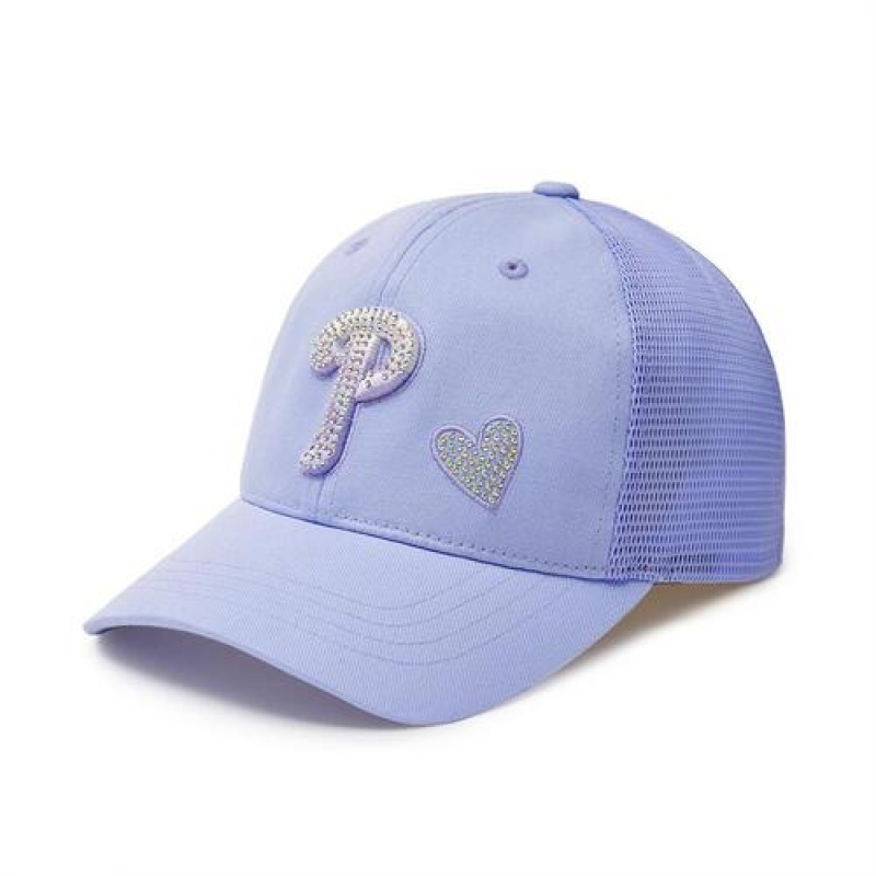 MLB Baisc Girl`s Stone Cap Blue | Australia_MLB60138