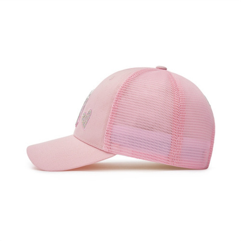 MLB Baisc Girl`s Stone Cap Pink | Australia_MLB43382