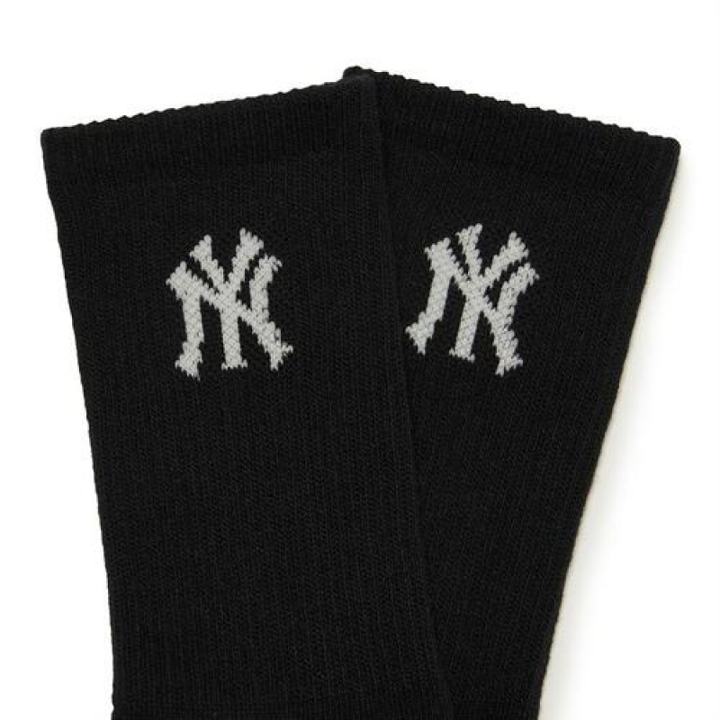 MLB Basic 3ea Socks Accessories Black | Australia_MLB28778