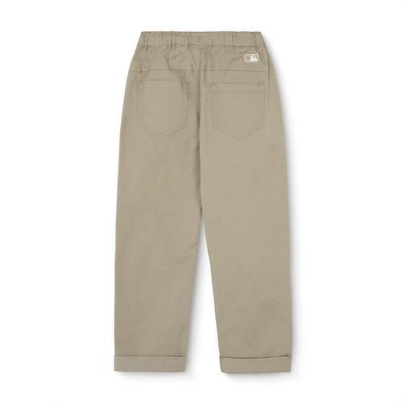 MLB Basic Baggy Woven Pants Bottoms Brown | Australia_MLB86044