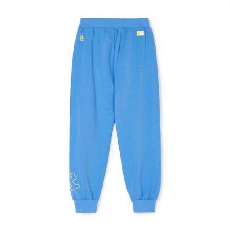 MLB Basic Big Logo Pants Bottoms Blue | Australia_MLB19331