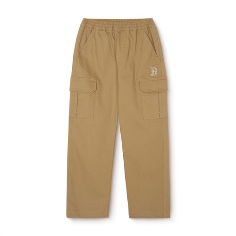 MLB Basic Cargo Pants Bottoms Beige | Australia_MLB23685