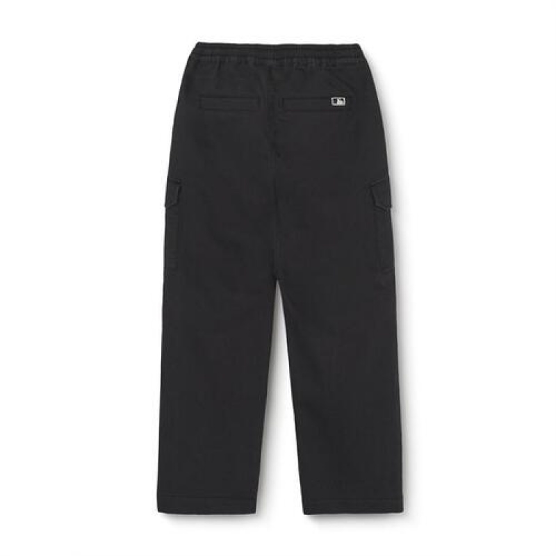 MLB Basic Cargo Pants Bottoms Black | Australia_MLB72970