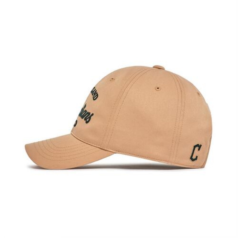 MLB Basic Cursive Logo Unstructured Baseball Caps Brown | Australia_MLB89202