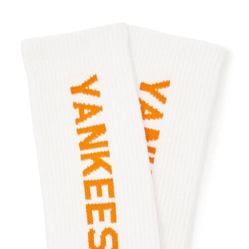 MLB Basic Daily Skate Socks Accessories Orange | Australia_MLB74769