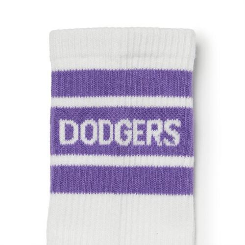 MLB Basic Daily Socks Accessories Purple | Australia_MLB23622