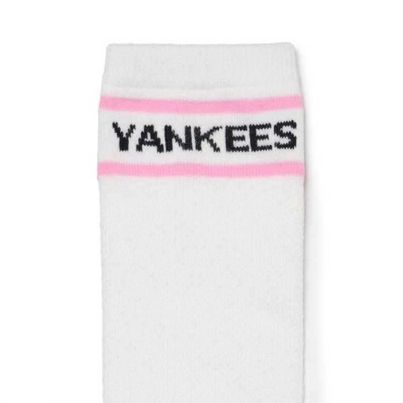 MLB Basic Knee Socks Accessories Pink | Australia_MLB33402