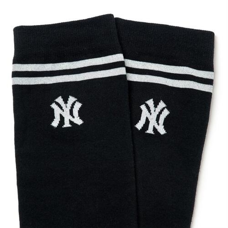 MLB Basic Knee Socks Black | Australia_MLB70404