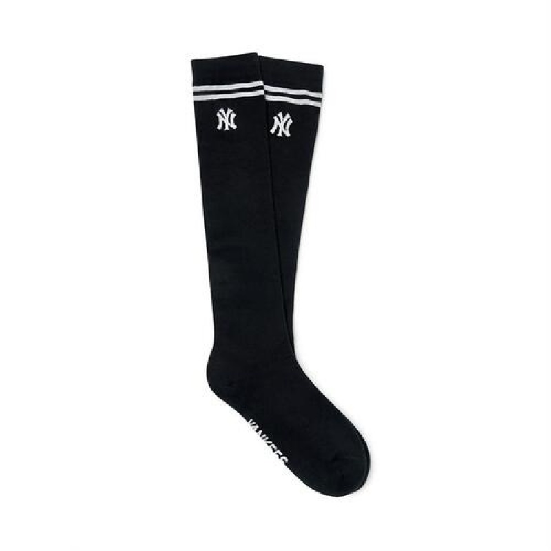 MLB Basic Knee Socks Black | Australia_MLB70404