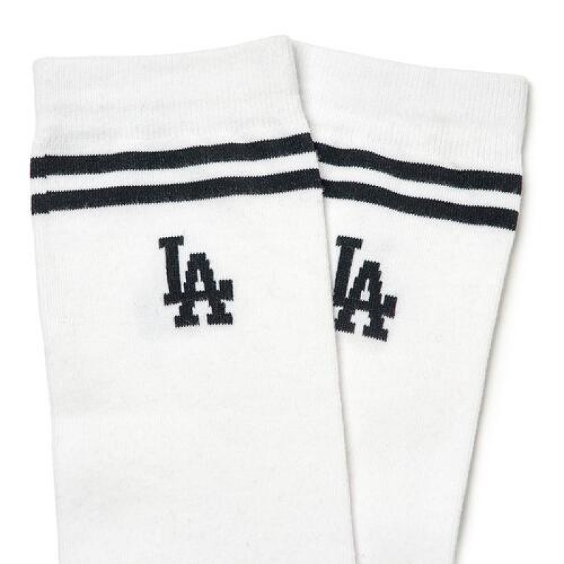 MLB Basic Knee Socks White | Australia_MLB64965