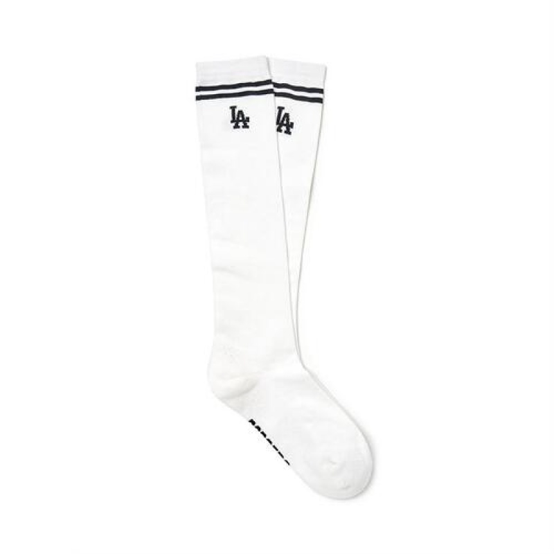 MLB Basic Knee Socks White | Australia_MLB64965