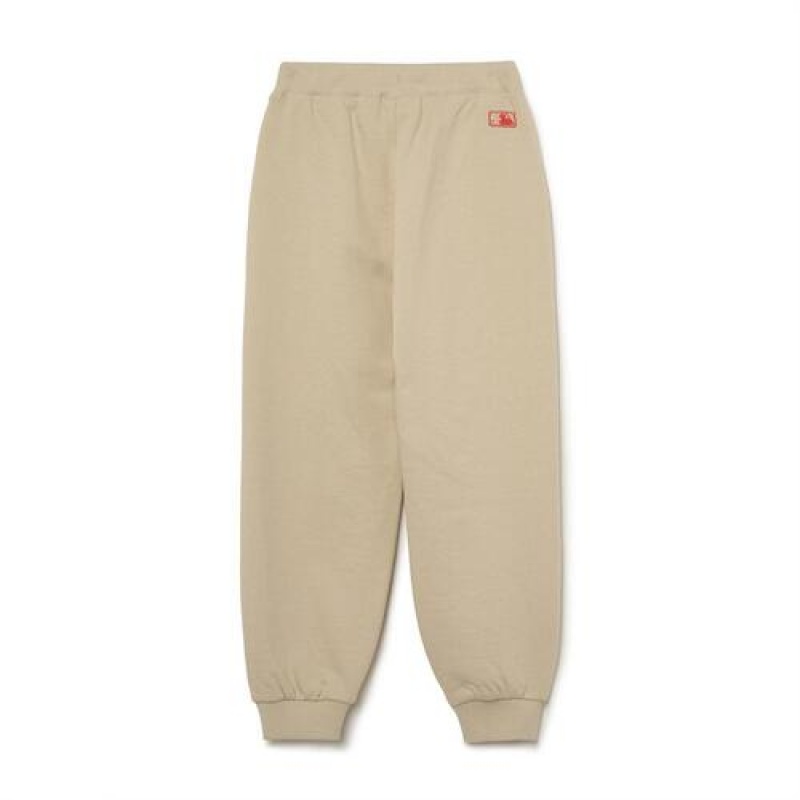 MLB Basic Logo Pants Bottoms Beige | Australia_MLB59822