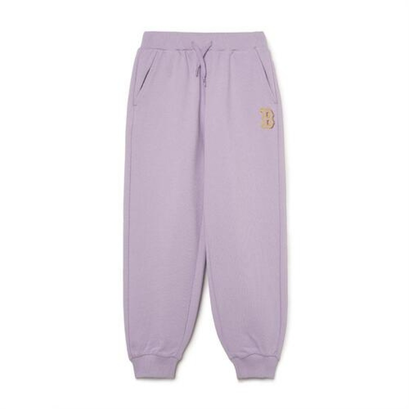 MLB Basic Logo Pants Bottoms Purple | Australia_MLB98008