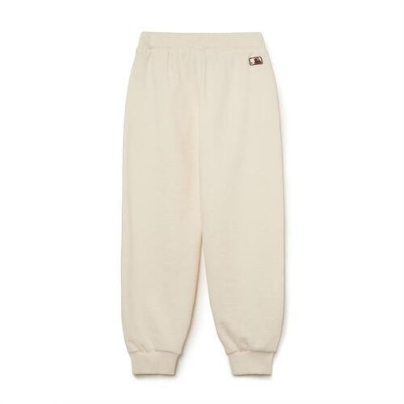 MLB Basic Logo Pants Bottoms White | Australia_MLB48234