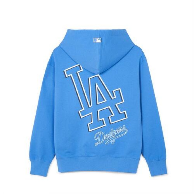 MLB Basic Mega Logo Overfit Hoodie Blue | Australia_MLB71930