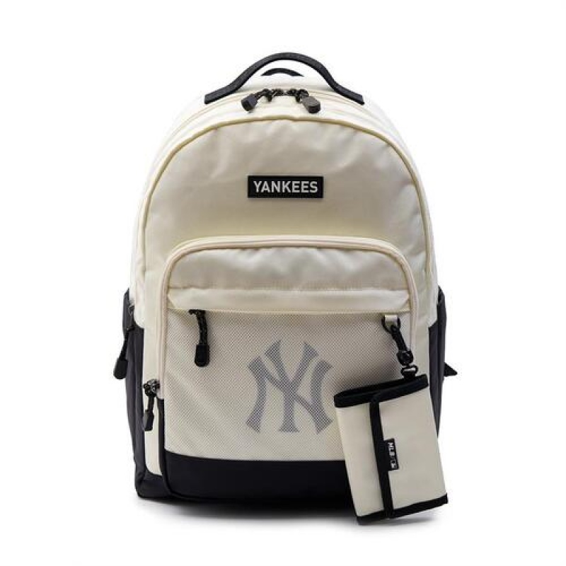 MLB Basic Mesh School Bag Accessories White | Australia_MLB73957