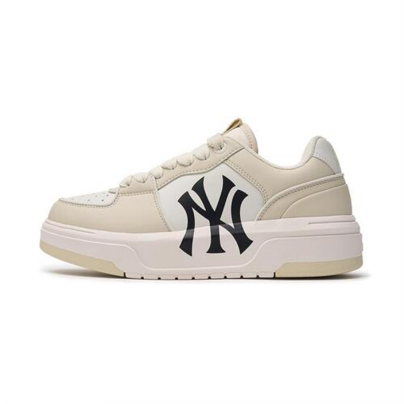 MLB Basic New York Yankees Chunky Liner Beige | Australia_MLB67880