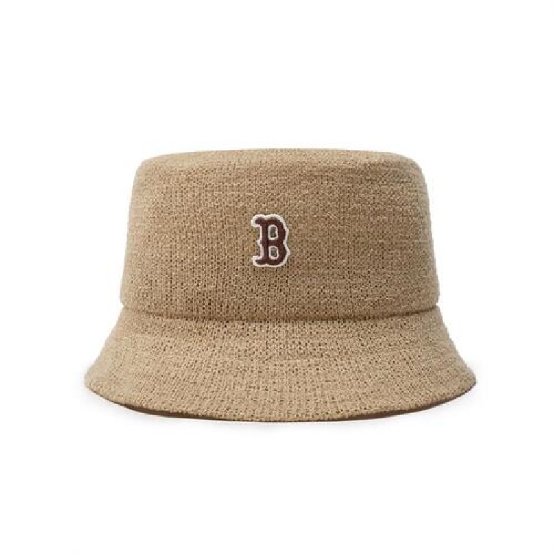 MLB Basic Press Bucket Cap Beige | Australia_MLB85158