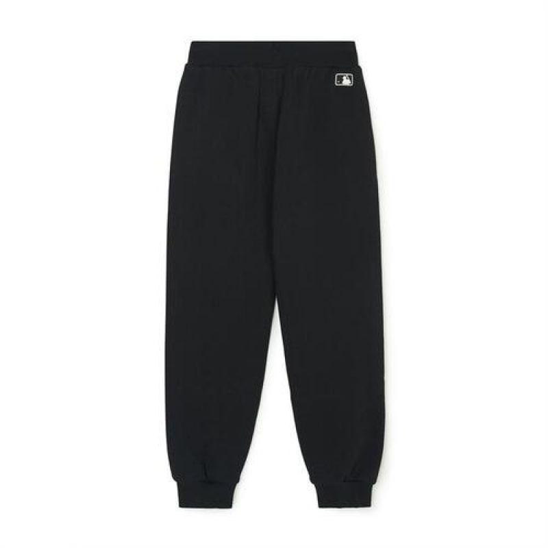 MLB Basic Small Logo Pants Bottoms Black | Australia_MLB75428