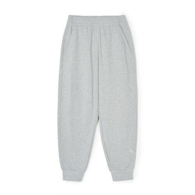 MLB Basic Small Logo Track Pants Bottoms Grey | Australia_MLB71976