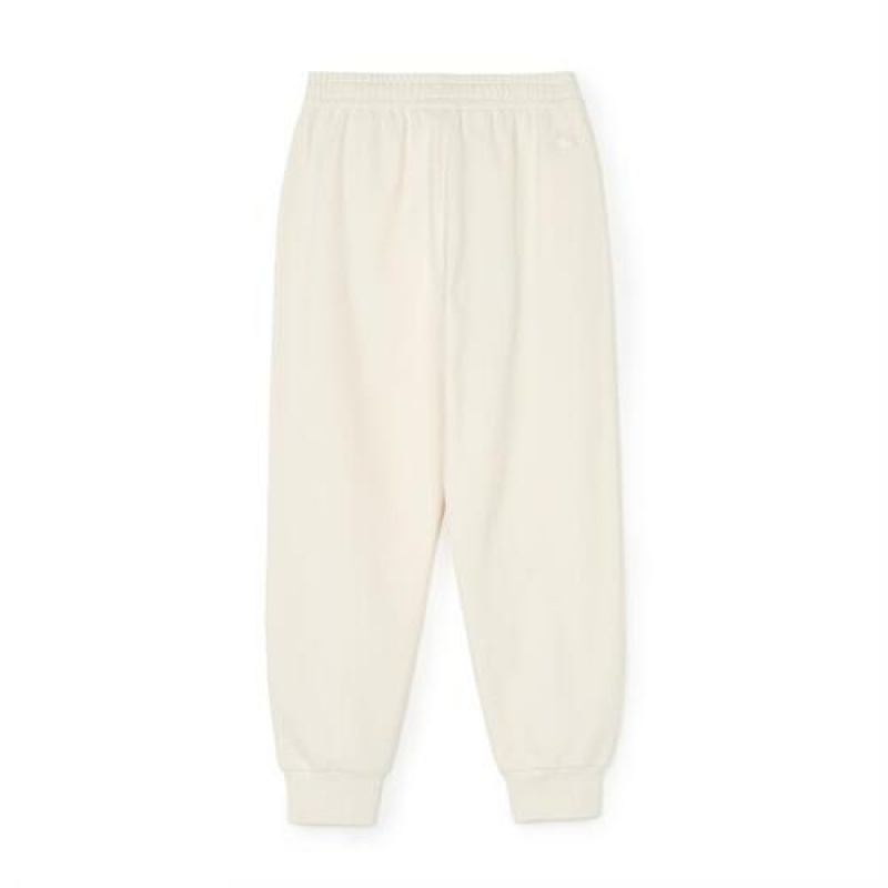 MLB Basic Small Logo Track Pants Bottoms White | Australia_MLB88842