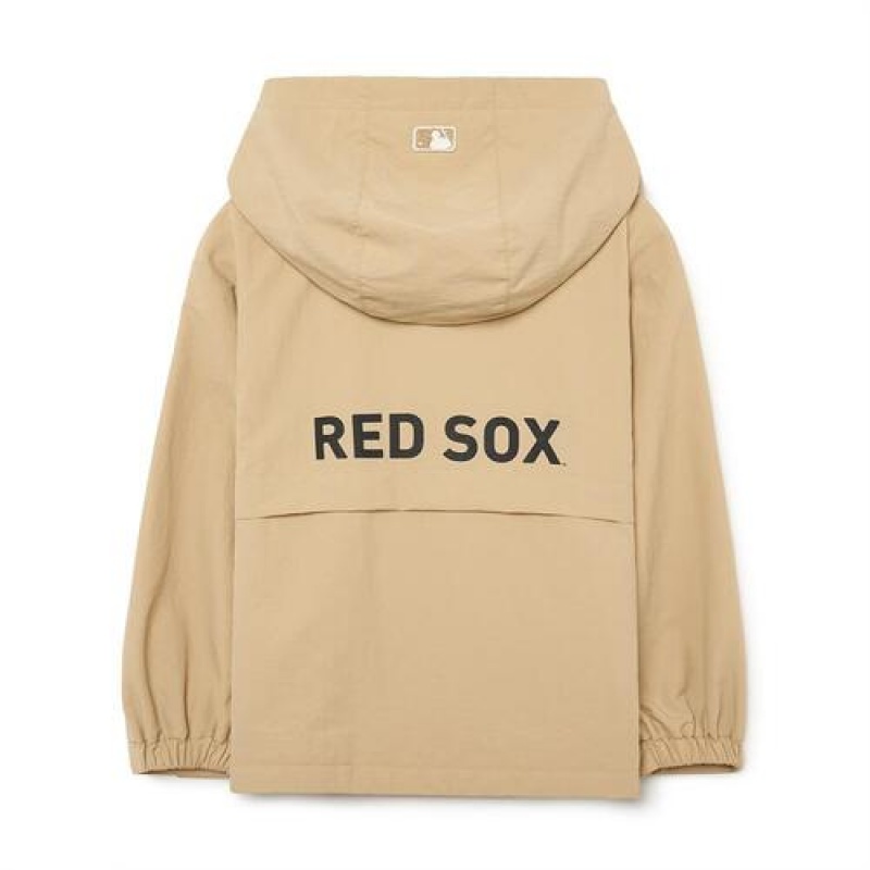 MLB Basic Wind Breaker Outerwear Beige | Australia_MLB69840