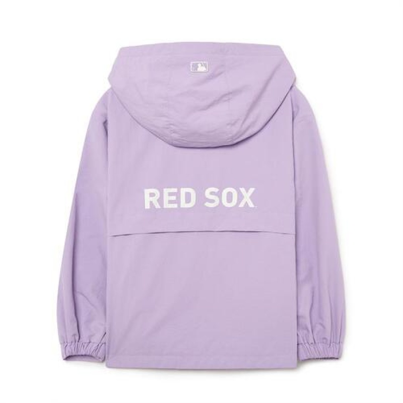 MLB Basic Wind Breaker Outerwear Purple | Australia_MLB17086