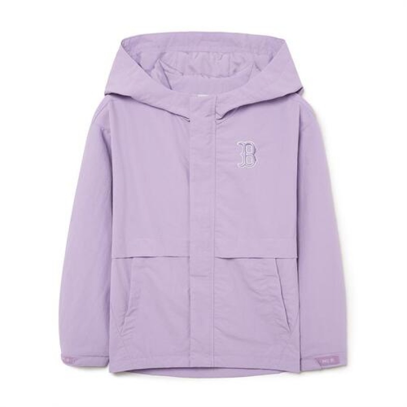 MLB Basic Wind Breaker Outerwear Purple | Australia_MLB17086