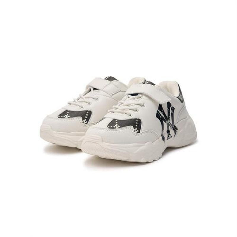 MLB Big Ball Chunky Dia Monogram Junior Shoes White | Australia_MLB56828