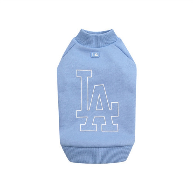 MLB Big Logo Sweatshirt Pet Blue | Australia_MLB80840