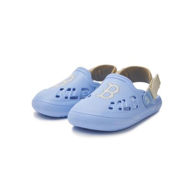 MLB Chunky Bouncer Clog Sandal Shoes Blue | Australia_MLB32536